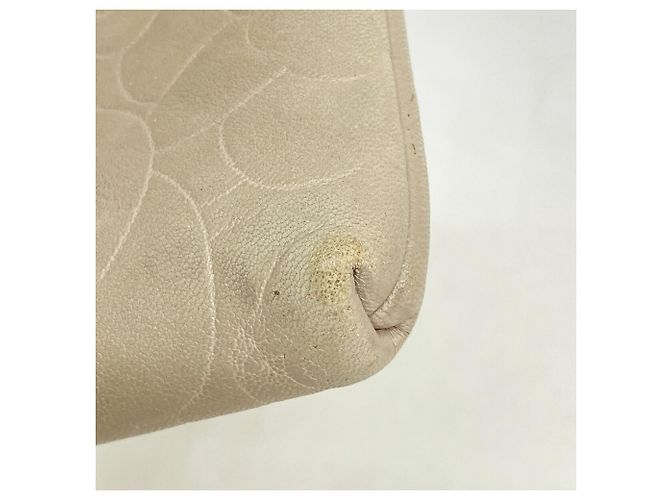 Timeless Monedero Chanel de piel de cordero beige - vista 5