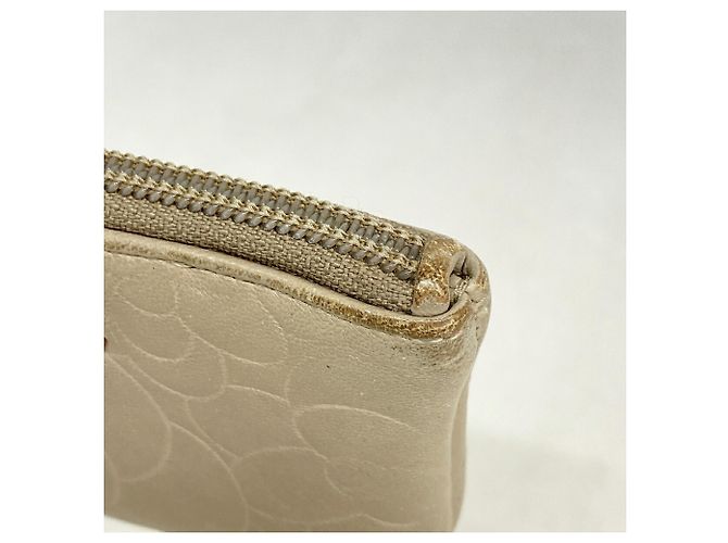 Timeless Monedero Chanel de piel de cordero beige - vista 6