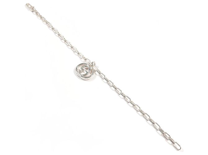 GUCCI Interlocking G Charm Bracelet Silvery - view 3