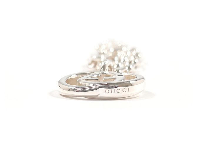 GUCCI Interlocking G Charm Bracelet Silvery - view 4