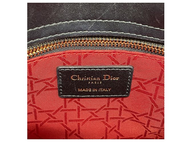 Borsa Christian Dior Cannage Lady Dior Nero - vista 5