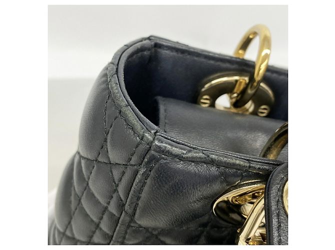 Borsa Christian Dior Cannage Lady Dior Nero - vista 7