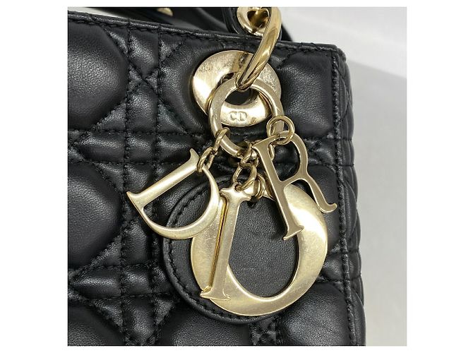 Borsa Christian Dior Cannage Lady Dior Nero - vista 8