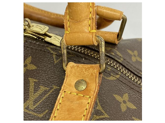 Louis Vuitton Boston Monogram Keepall Bandoulière 50 Braun - Ansicht 10