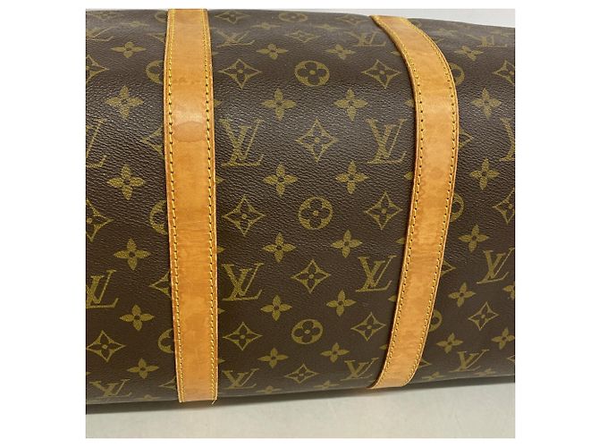 Louis Vuitton Boston Monogram Keepall Bandoulière 50 Braun - Ansicht 11