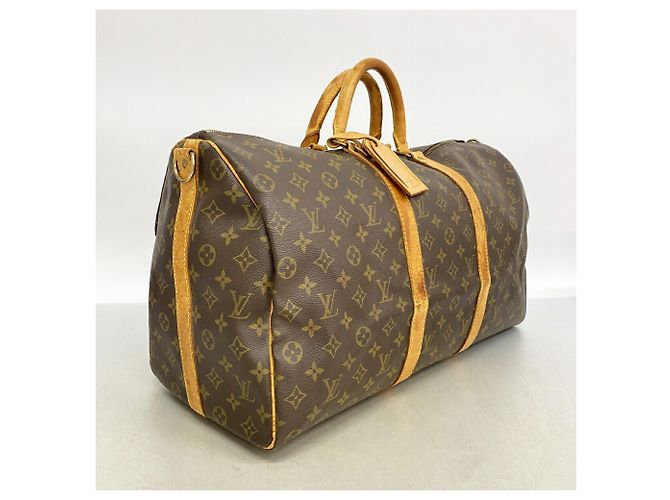 Louis Vuitton Boston Monogram Keepall Bandoulière 50 Braun - Ansicht 2