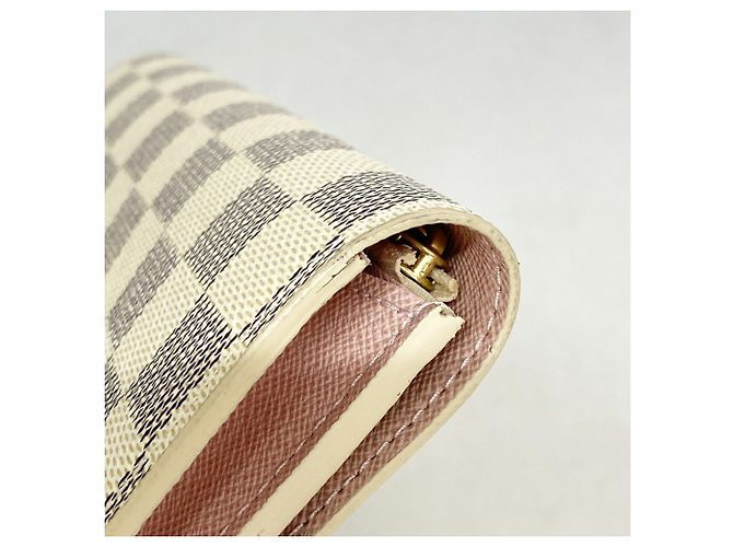 Louis Vuitton Damier Azur Portefeuille Emilie Long Wallet Rosa - vista 6