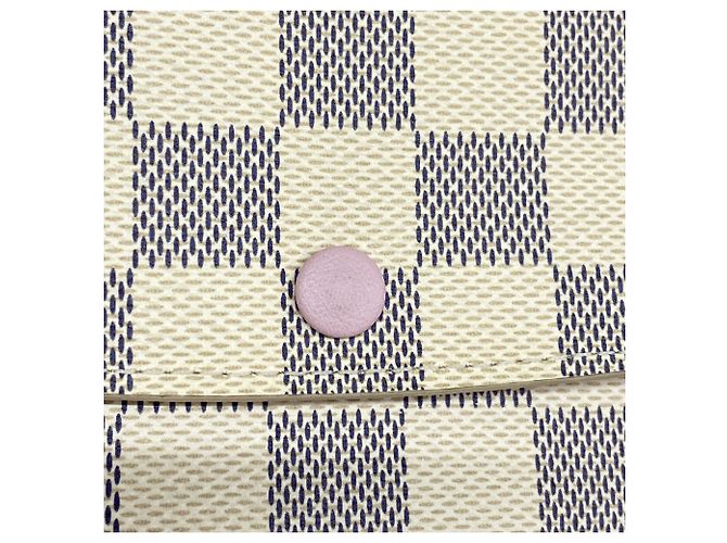 Louis Vuitton Damier Azur Portefeuille Emilie Long Wallet Rosa - vista 7