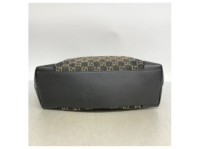 Borsa Tote Gucci GG Marmont in denim Blu navy - vista 3