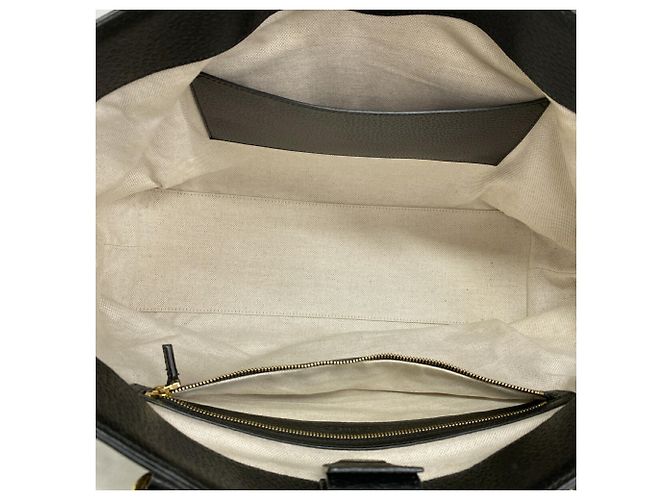 Borsa Tote Gucci GG Marmont in denim Blu navy - vista 4