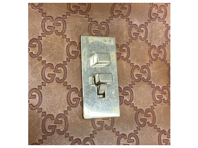 Bamboo Borsa a tracolla Gucci in pelle marrone - vista 12