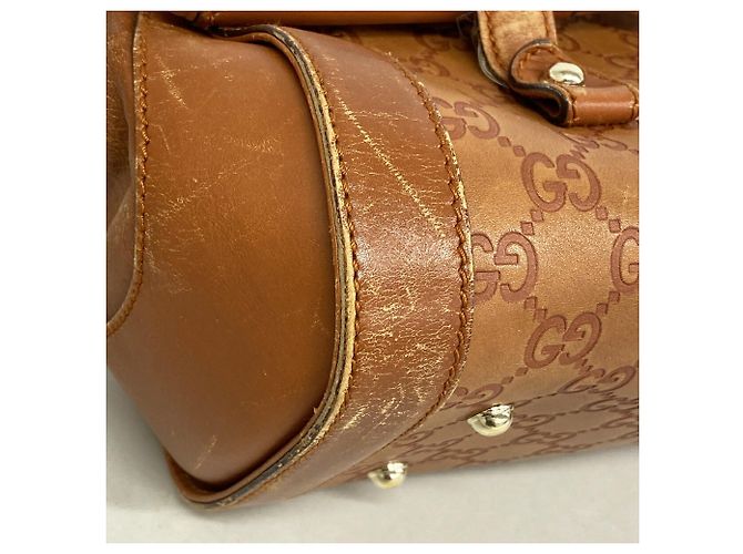 Bamboo Borsa a tracolla Gucci in pelle marrone - vista 6