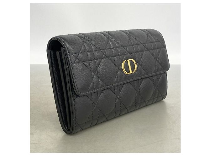 Christian Dior Black Leather Long Wallet - view 2