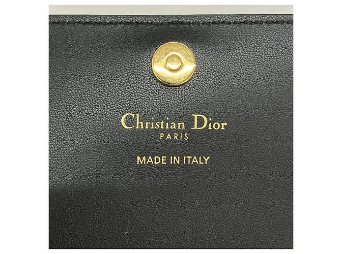 Christian Dior Black Leather Long Wallet - view 4