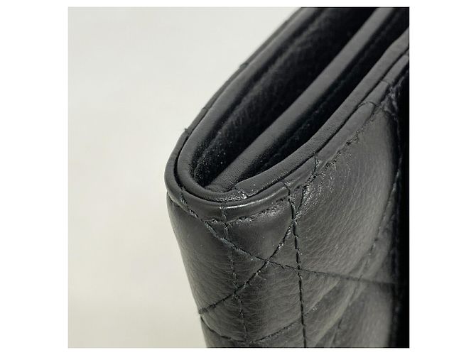 Christian Dior Black Leather Long Wallet - view 5