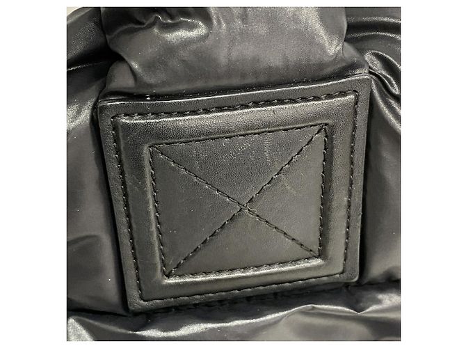 Bolso Tote Chanel Coco Cocoon de nailon negro - vista 9