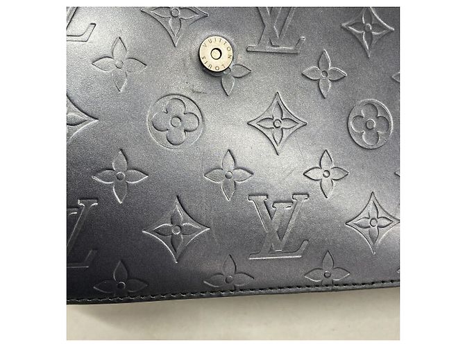 Borsa Louis Vuitton Monogram Mat Shelton Blu - vista 11