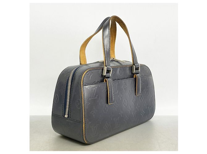 Borsa Louis Vuitton Monogram Mat Shelton Blu - vista 2
