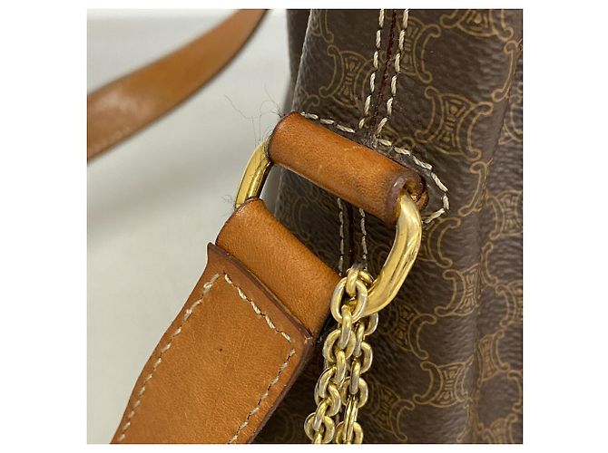 Céline Bolsa de Ombro Celine Macadam Marrom - vista 9
