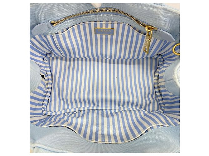 Saco Tote 2-Way Prada Canapa Canvas - vista 4
