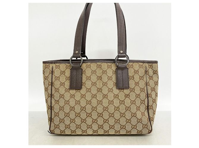 Borsa Gucci GG Canvas Marrone Beige - vista 11