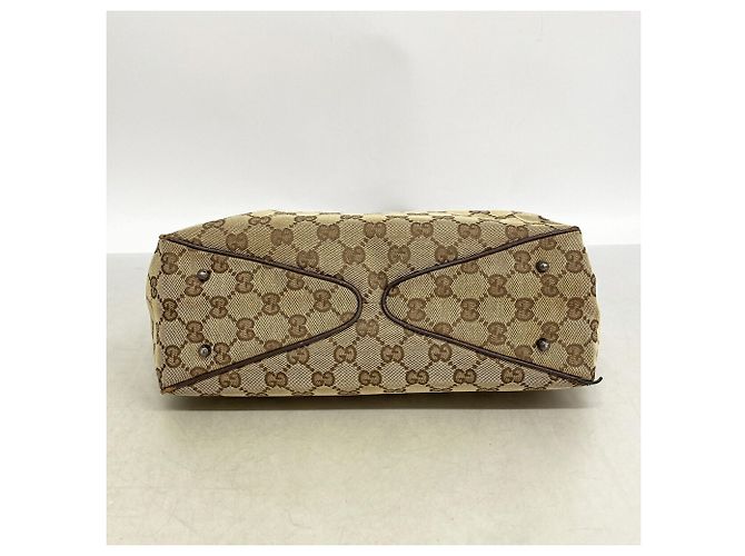 Borsa Gucci GG Canvas Marrone Beige - vista 3