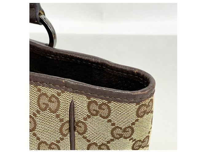Borsa Gucci GG Canvas Marrone Beige - vista 9