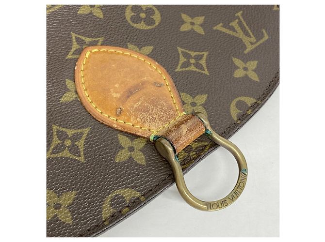 Bolso de hombro Louis Vuitton Monogram Saint Cloud Castaño - vista 12