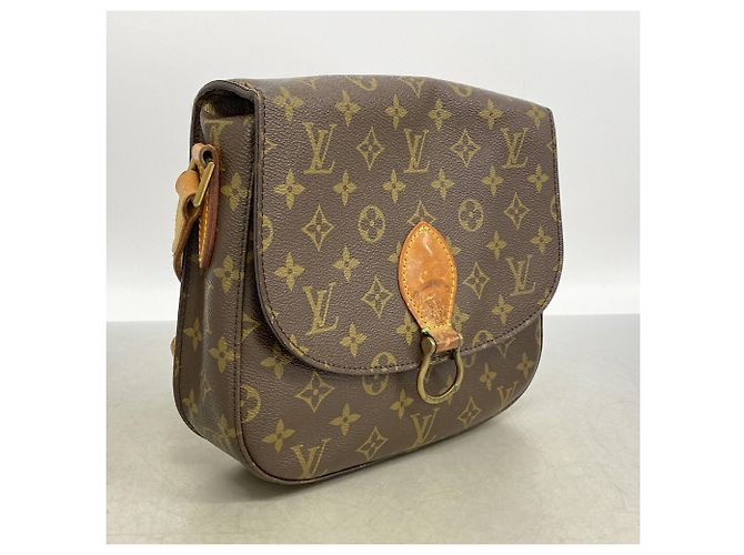 Bolso de hombro Louis Vuitton Monogram Saint Cloud Castaño - vista 2