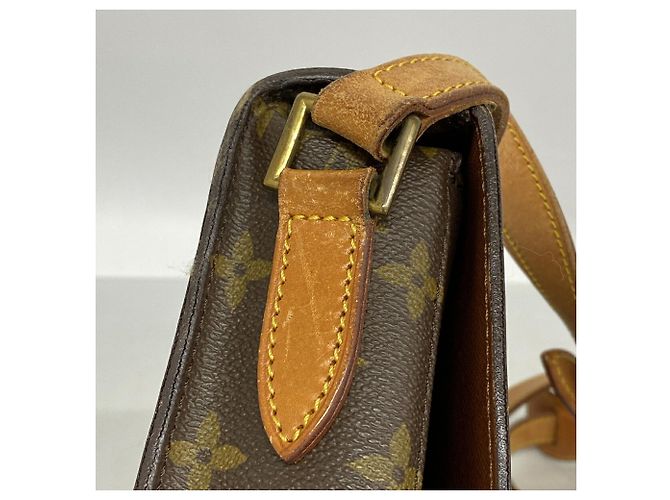 Bolso de hombro Louis Vuitton Monogram Saint Cloud Castaño - vista 9