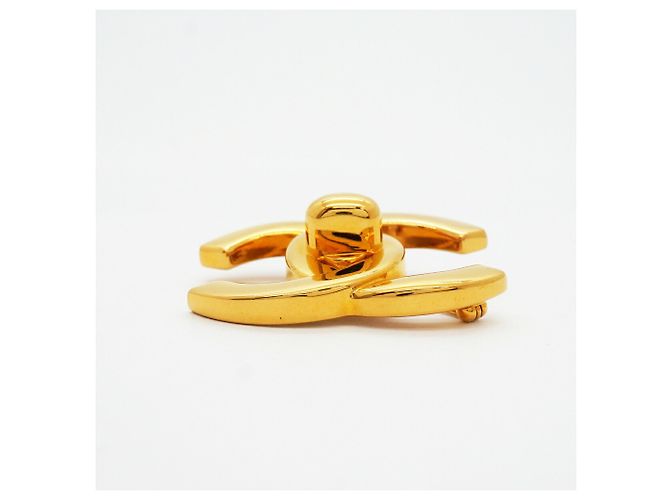 Broche Chanel chapado en oro Dorado - vista 3