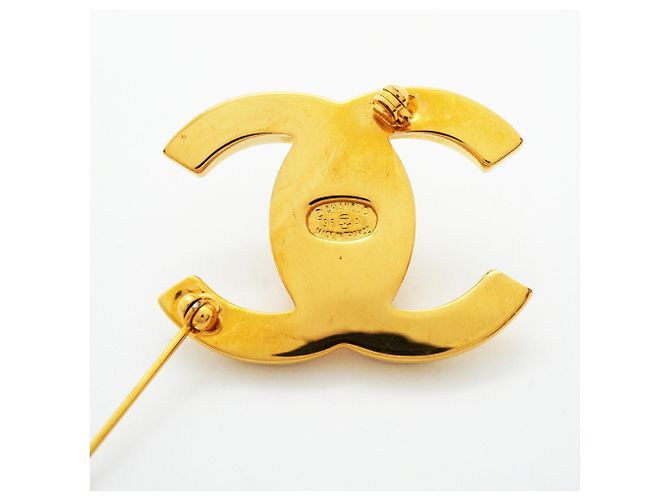 Broche Chanel chapado en oro Dorado - vista 4