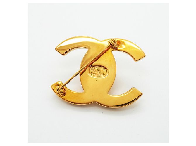 Broche Chanel chapado en oro Dorado - vista 5