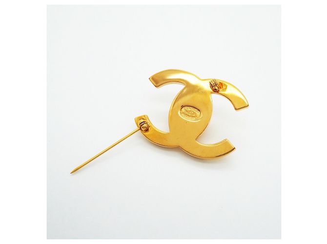 Broche Chanel chapado en oro Dorado - vista 6