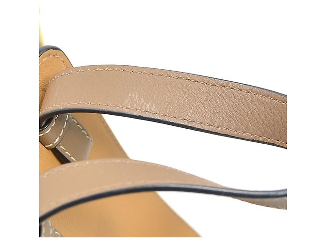 Bolso de piel Loewe Hammock Castaño Gris - vista 10