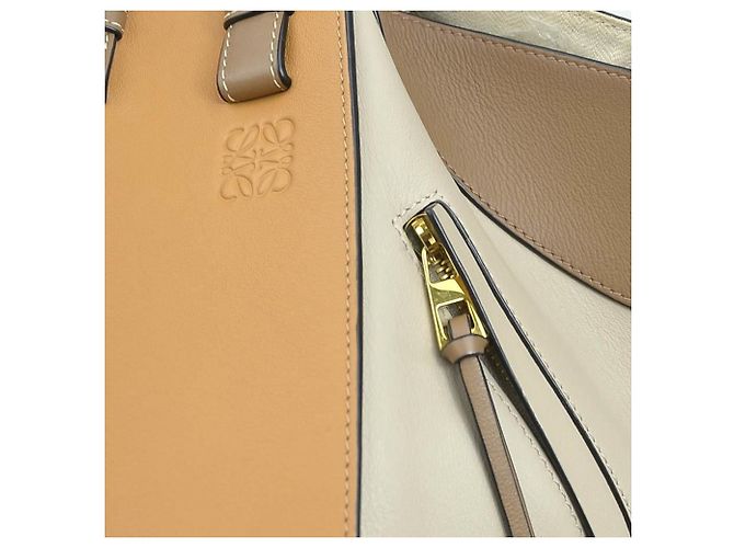 Bolso de piel Loewe Hammock Castaño Gris - vista 12