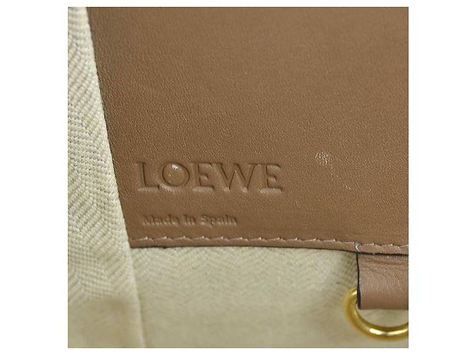 Bolso de piel Loewe Hammock Castaño Gris - vista 15