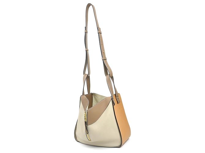 Bolso de piel Loewe Hammock Castaño Gris - vista 17