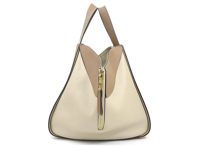 Bolso de piel Loewe Hammock Castaño Gris - vista 2