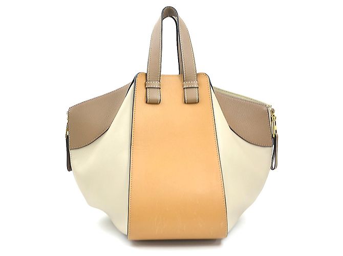 Bolso de piel Loewe Hammock Castaño Gris - vista 3