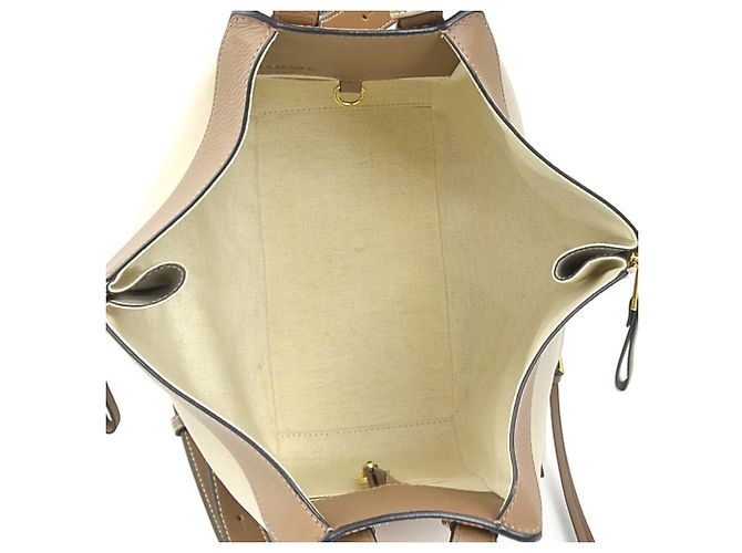 Bolso de piel Loewe Hammock Castaño Gris - vista 5