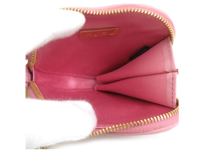 Monedero Miu Miu de piel rosa - vista 3