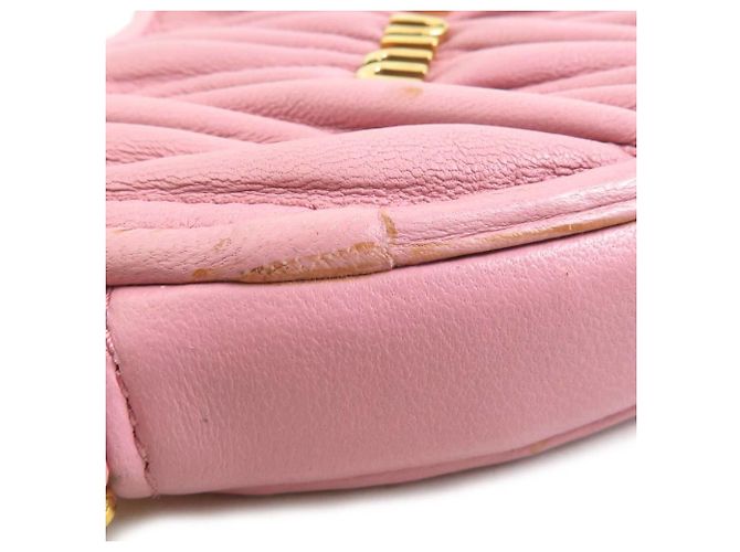 Monedero Miu Miu de piel rosa - vista 5