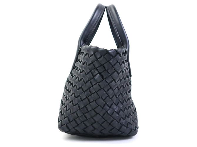 Bolso Bottega Veneta Intrecciato Mini Cabas Negro - vista 2