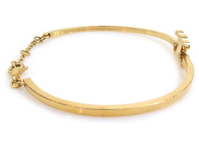 Céline Brazalete de Metal Dorado Celine - vista 5