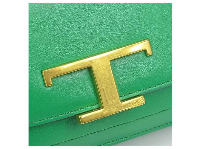 Marsupio e borsa a tracolla Tod's in pelle verde - vista 11