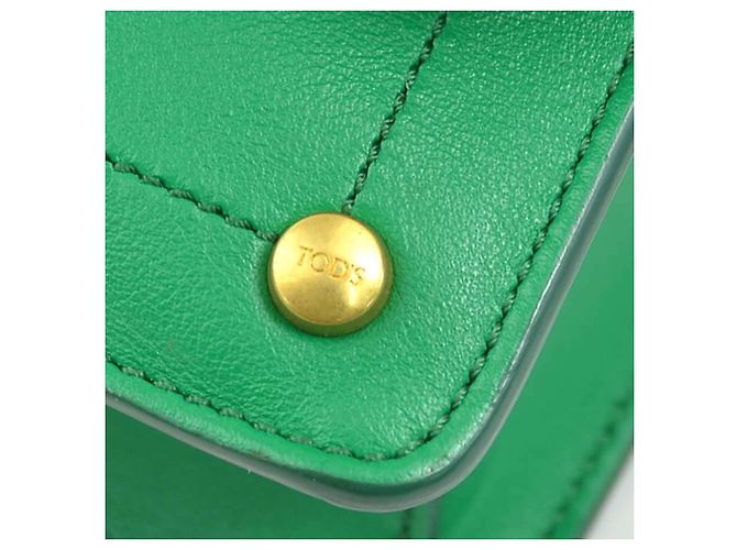 Marsupio e borsa a tracolla Tod's in pelle verde - vista 12