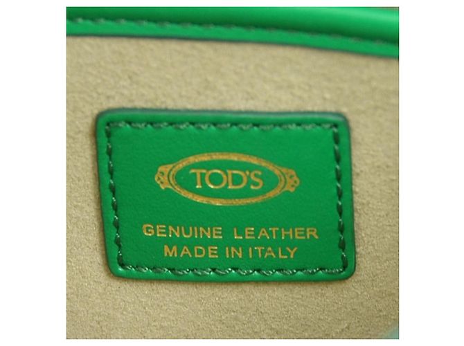 Marsupio e borsa a tracolla Tod's in pelle verde - vista 14