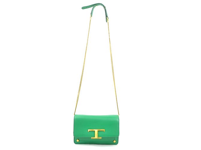 Marsupio e borsa a tracolla Tod's in pelle verde - vista 15