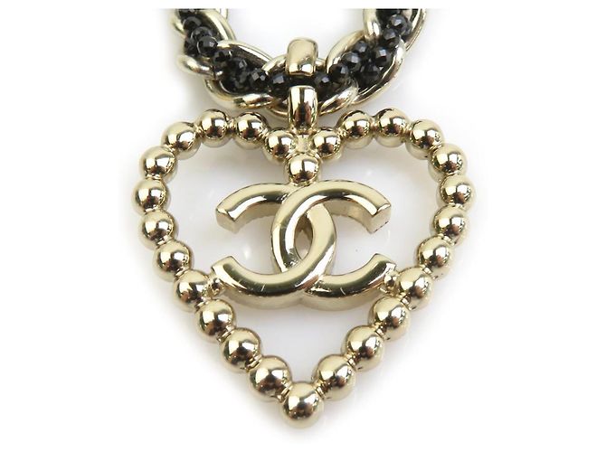 Colar Chanel Preto e Dourado - vista 4